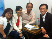 Theingi, Jinny, Roel and Alvin in Manila